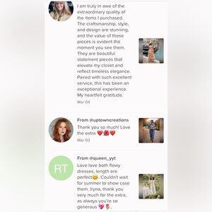 I’m very grateful and feel blessed to have customers like you. Thank you so much